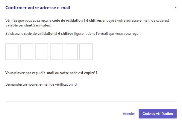 AdminBox une solution digitale dédiée à la gestion des données RH et de paie de votre entreprise - Confirmer une adresse mail