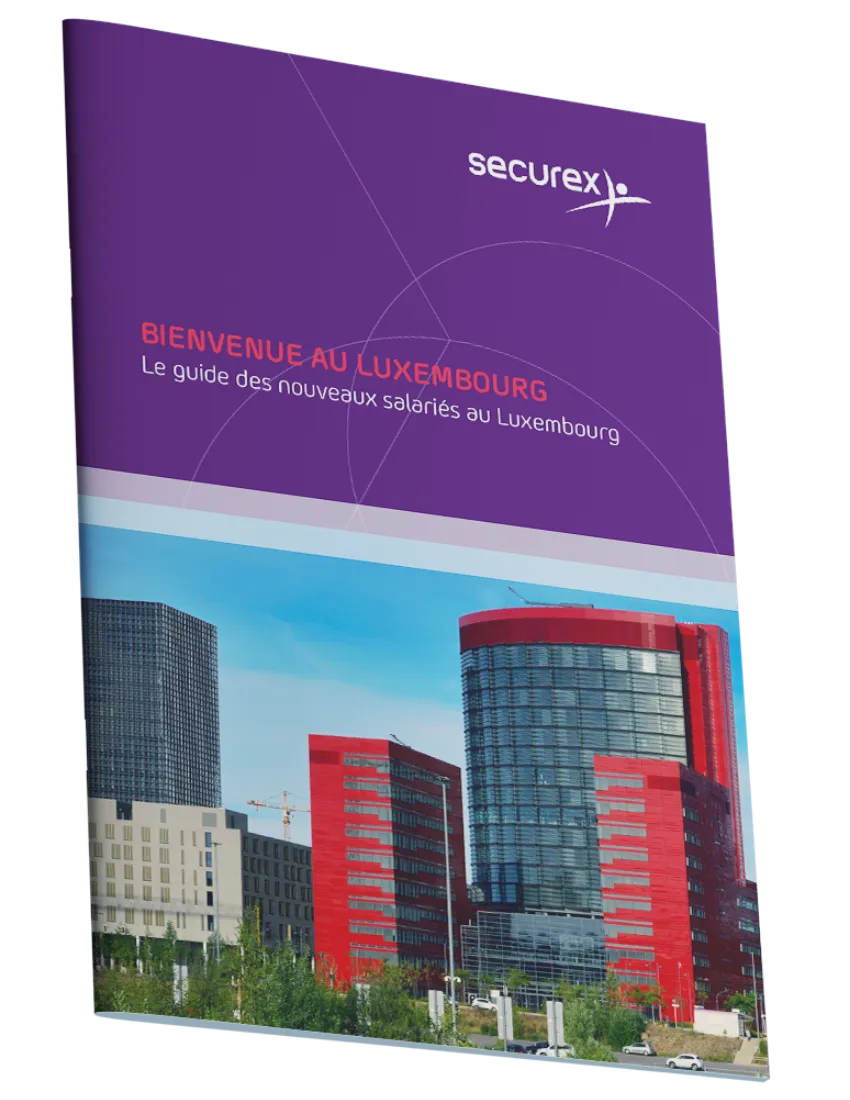 Couverture du guide d'accueil pour les nouveaux salariés frontaliers au Luxembourg